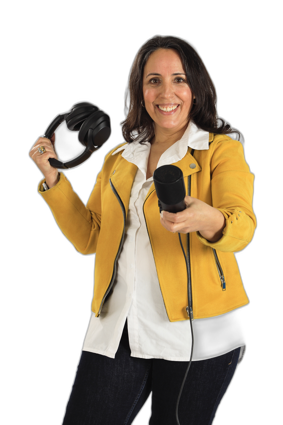 Teresa Silva ao microfone